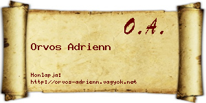 Orvos Adrienn névjegykártya